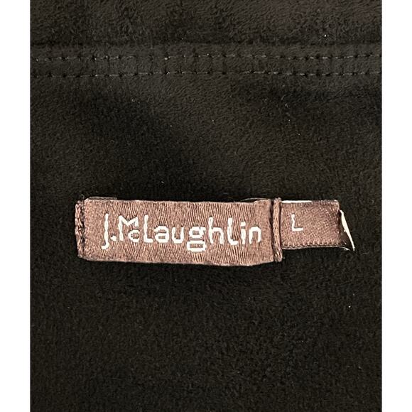 J. McLaughlin Lori Faux Suede Pull On High Waisted Legging Black Large Cozy Chic - Picture 10 of 10